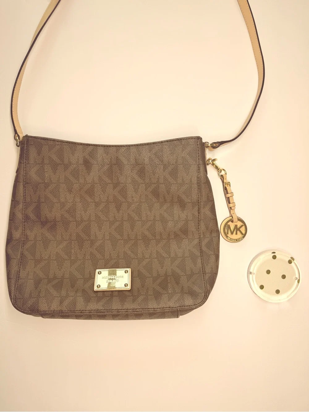 💐 Michael Kors Signature Print Crossbody Bag